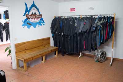 Paradise Divers Kit Room